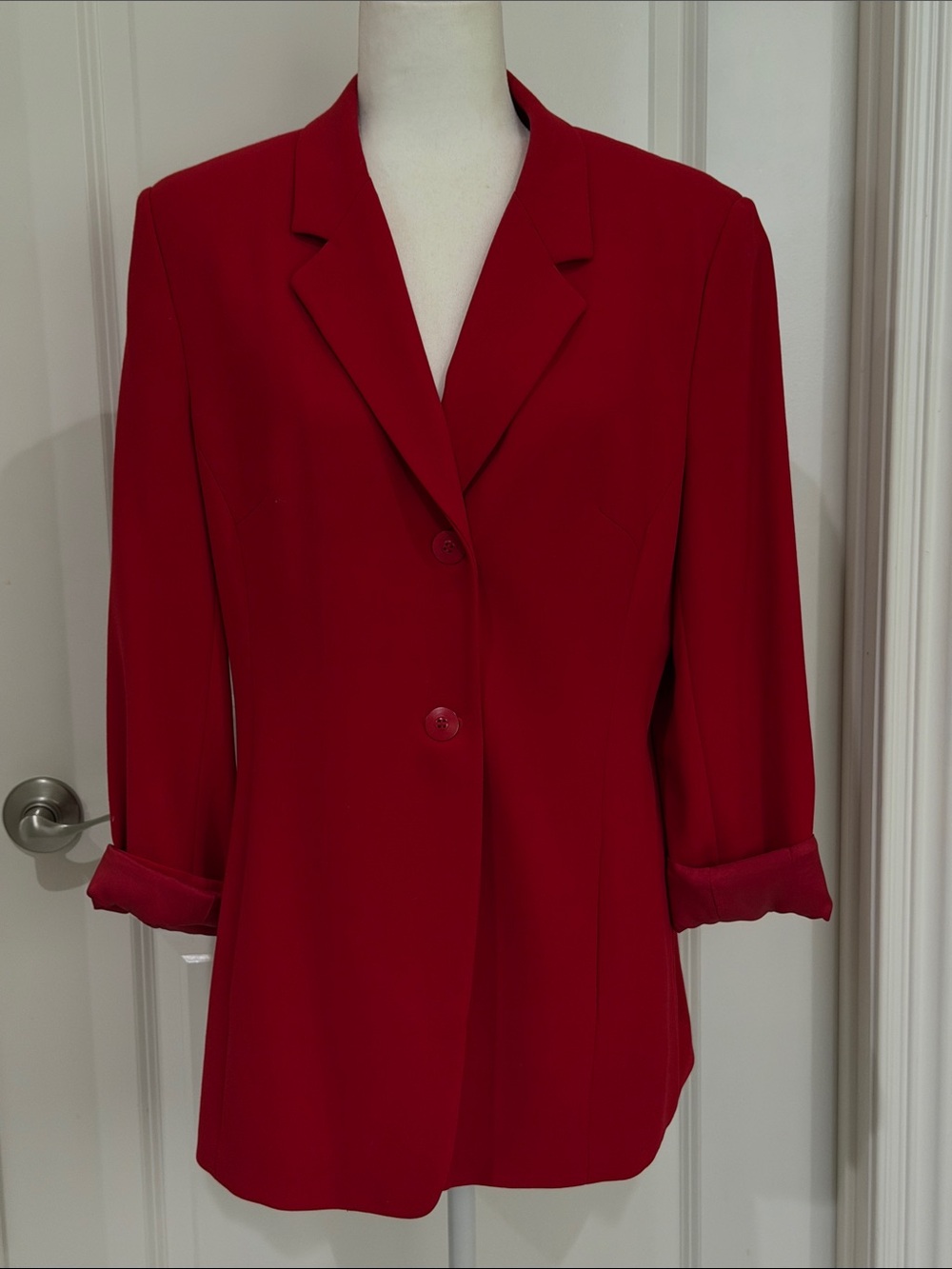 Casual Corner Vibrant Red Women's Blazer